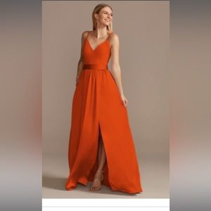 David’s Bridal- Charmeuse Double Strap in Sienna